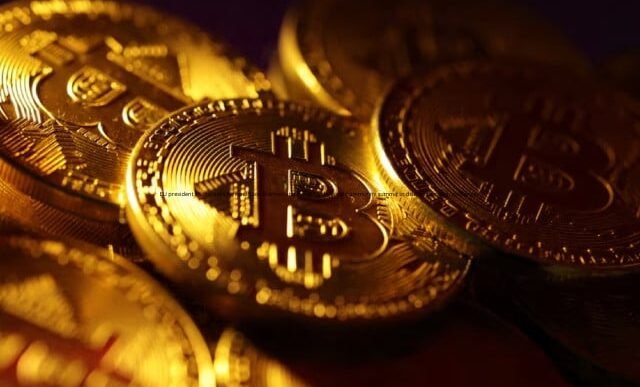 physical representations of the bitcoin cryptocurrency are seen in this illustration taken october 24 2023 photo reuters