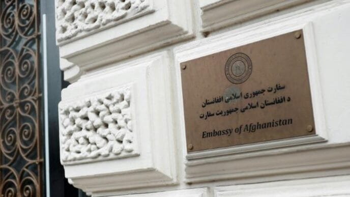 Afghan embassy in UK shutters after Taliban cuts ties