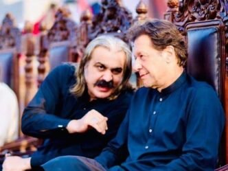 ali amin gandapur and imran khan photo file