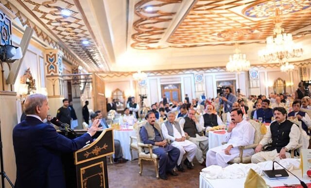 a view of a high profile dinner hosted by prime minister shehbaz sharif in islamabad photo pid