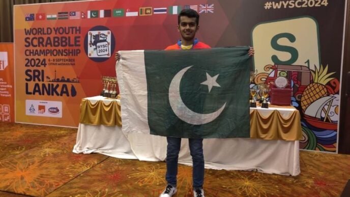 pakistan s 16 year old affan salman secured the world youth scrabble title at the championship held in sri lanka photo wespa