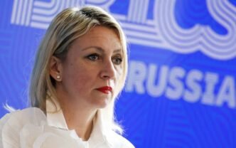 spokeswoman of russian foreign ministry maria zakharova attends a press conference held by foreign minister sergei lavrov on the sidelines of a meeting of foreign ministers of the brics group of nations in nizhny novgorod russia on june 11 2024 photo reuters