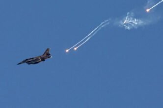 an israeli jet launching missiles photo reuters