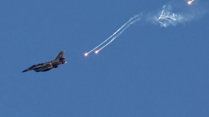 an israeli jet launching missiles photo reuters