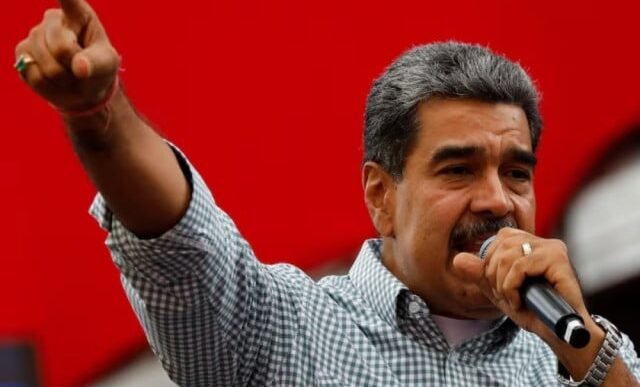 venezuelan president nicolas maduro delivers a speech during a rally to celebrate the results of last month s presidential election in caracas venezuela august 28 2024 photo reuters