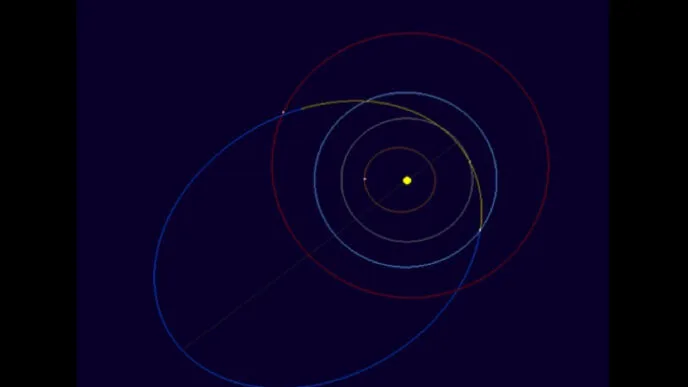 Track simulation diagram of near-Earth asteroid 2023 VB2 Photo: Website of Xinjiang Astronomical Observatory