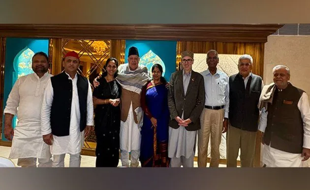 INDIA bloc leaders arrive in Srinagar to witness oath-taking of CM-designate Omar Abdullah