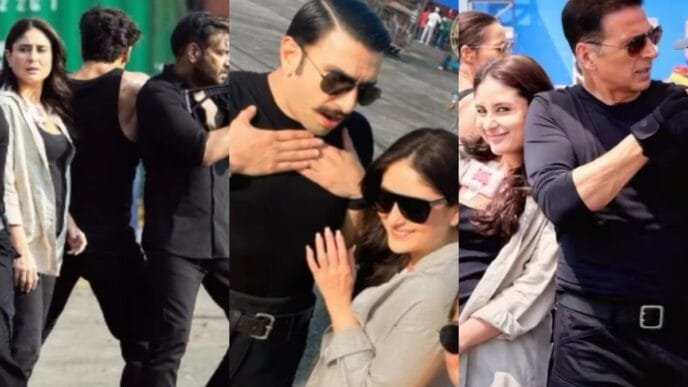 Kareena Kapoor's glamorous BTS moments from ‘Singham Again’ with Ajay, Akshay, and Ranveer