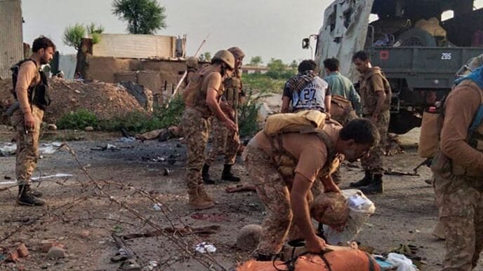 Militants dressed as women attack police station and kill four officers in Pakistan ahead of SCO summit