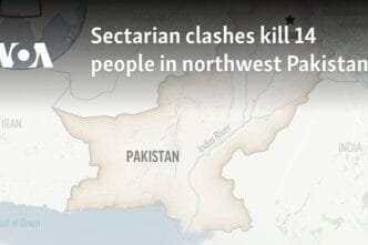 Sectarian clashes kill 14 people in northwest Pakistan