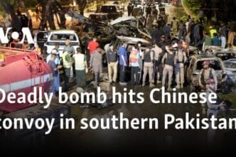 Suicide bombing kills two Chinese workers in southern Pakistan