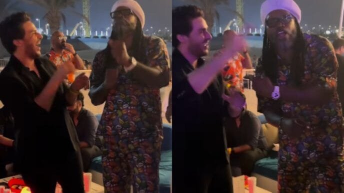 Ahsan Khan's dancing video with cricketer Chris Gayle goes viral: Watch