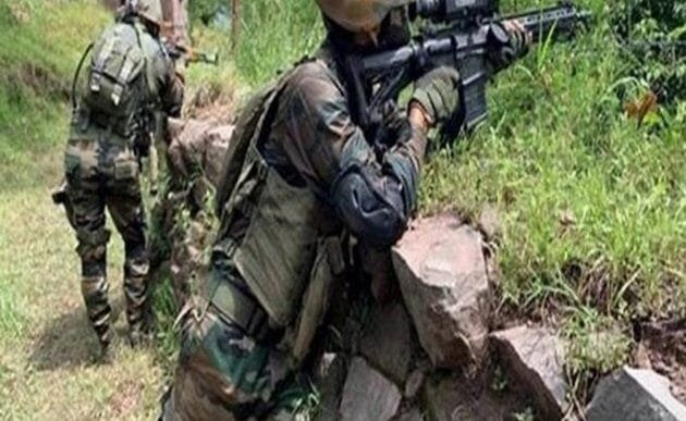 Exchange of fire between terrorists, security forces in forest area of Srinagar