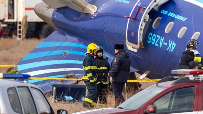 Azerbaijan Airlines says doomed flight saw 'external and technical interference' before it crashed