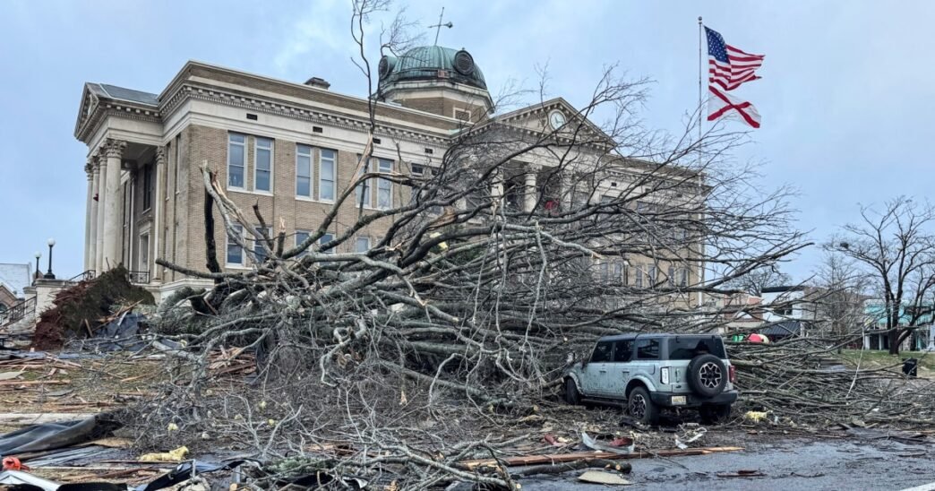 Four killed as storms continue to threaten the South