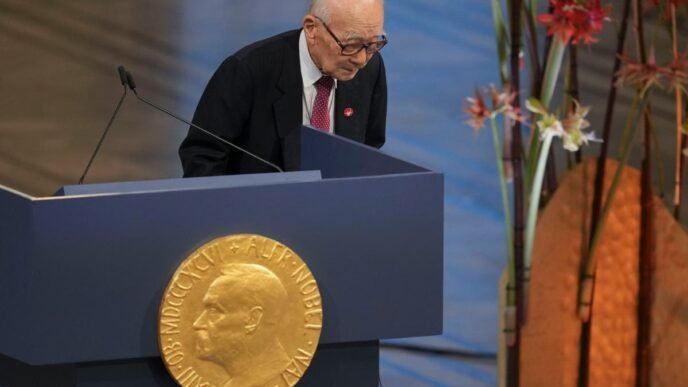 Japanese survivor of atomic bomb recalls its horrors in Nobel Peace Prize acceptance speech