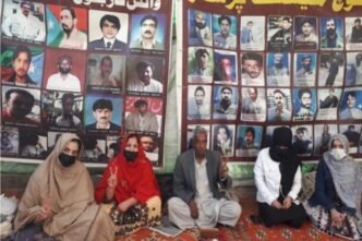 Residents stage protest over enforced disappearances, demand release of missing men