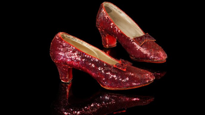 Ruby slippers worn by Judy Garland in 'Wizard of Oz' sell for $32.5 million at auction