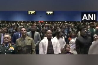 Defence Minister Rajnath Singh attends special screening of 'Sky Force' film with Akshay Kumar