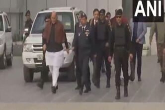 Defence Minister Rajnath Singh leaves for J-K's Akhnoor to celebrate 'Veterans Day'