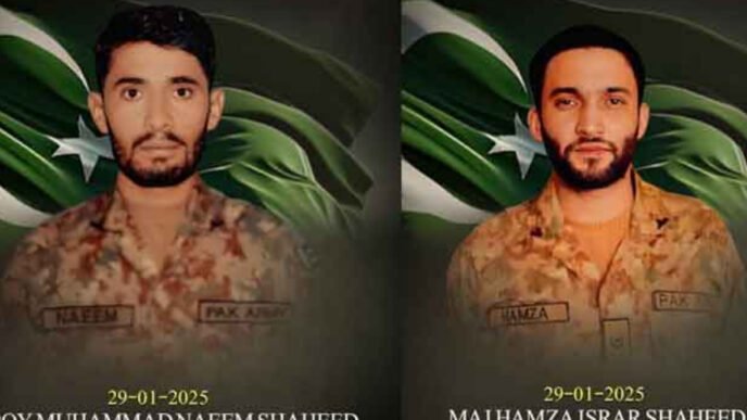 Major among two martyred, six terrorists killed in North Waziristan