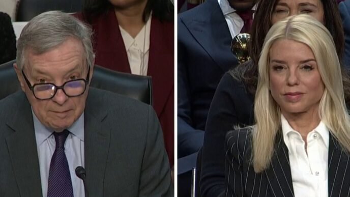 Sen. Durbin focuses on Trump's threats of 'retribution' at Bondi hearing