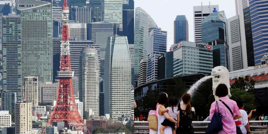 Tokyo and Singapore commercial property lures investors, reports show