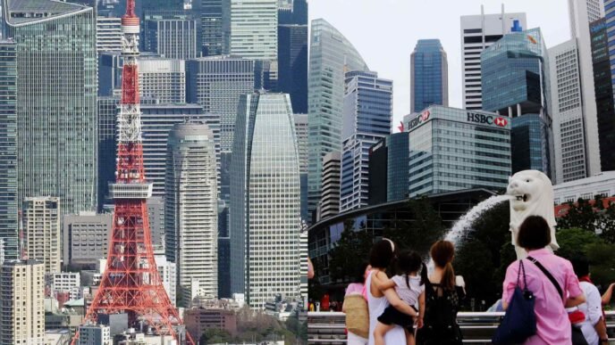 Tokyo and Singapore commercial property lures investors, reports show