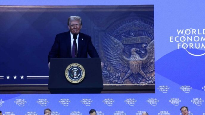 U.S.-China trade relationship just needs to be 'fair,' Trump tells Davos