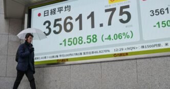 Asian stocks tumble as U.S. tariffs fuel slowdown fears