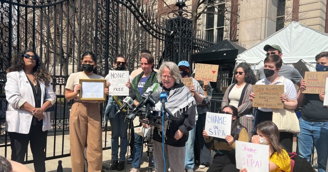 Columbia University alumni rip up their diplomas in protest of school and leadership