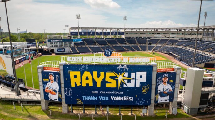 Inside the Tampa Bay Rays' rush to transform a spring training field to an MLB ballpark