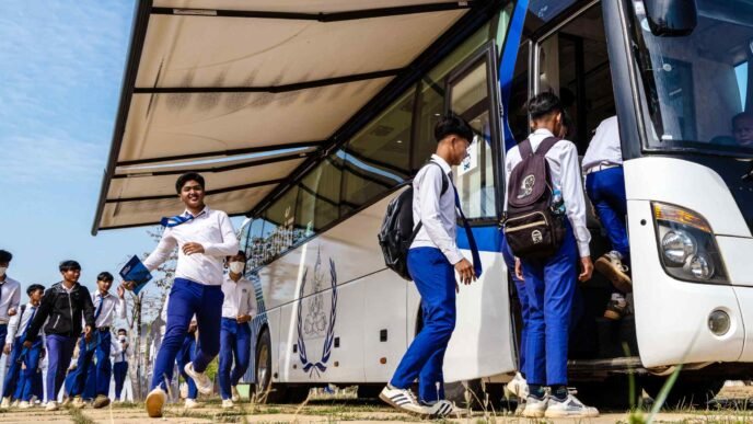 Khmer Rouge tribunal launches education bus for rural Cambodians