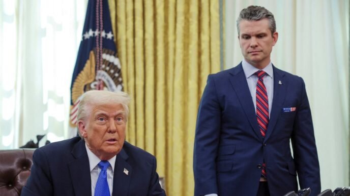 Majority unhappy with Trump's appointees, as some face heat over group chat with military plans