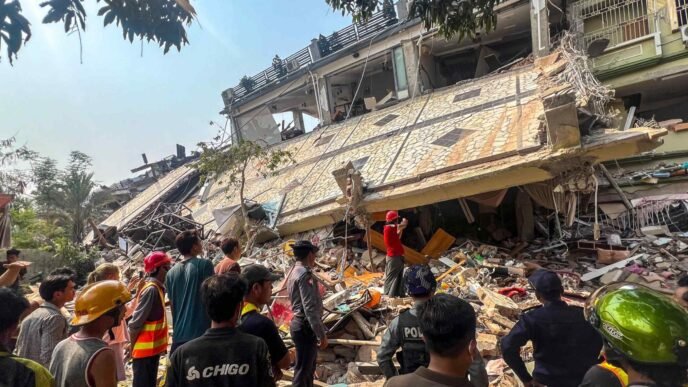 Myanmar opposition declares partial ceasefire in quake areas
