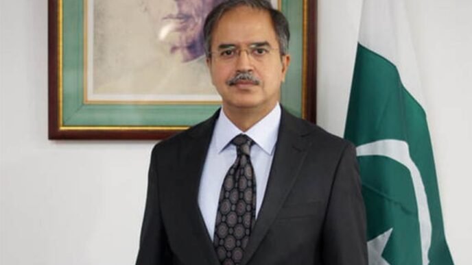 National flag hoisted at Pakistani Mission to mark Pakistan Day
