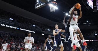 No. 1 seed Houston survives upset scare, holding off No. 8 Gonzaga to reach the Sweet 16