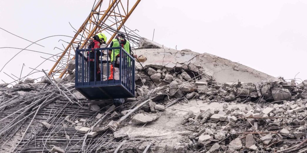 Shares of Thai firm building tower that collapsed in quake fall 27%