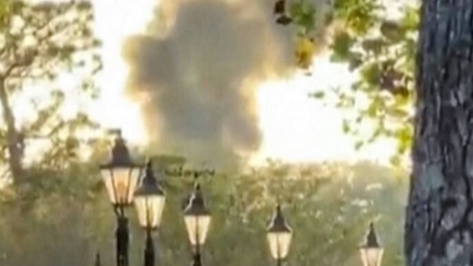 Smoke plume over Disney World was caused by a walk-in cooler that caught fire