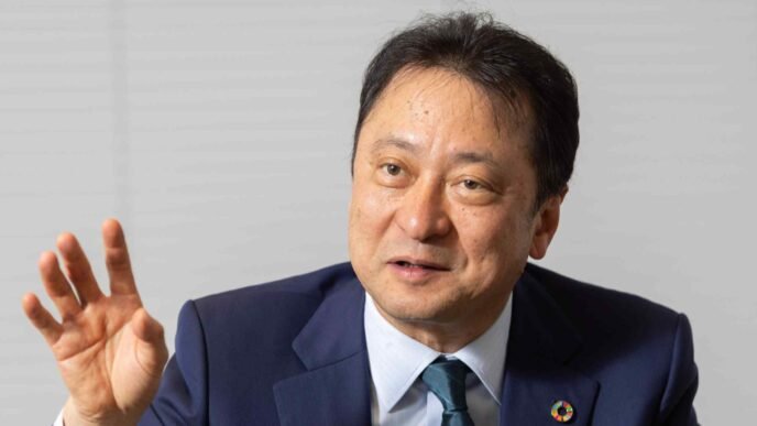 SoftBank Corp. president links AI strategy to national strength
