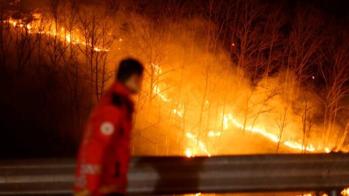 South Korea is in an uphill battle to contain massive wildfires as the death toll rises to 26