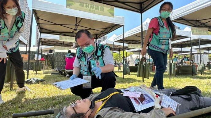 Taiwan's new civil defense drill prepares for worst, from nature or China