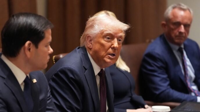 Trump discusses DOGE efforts and tariffs at Cabinet meeting with Elon Musk