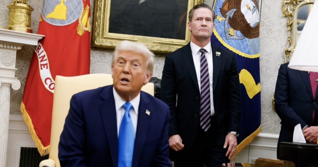 Trump privately angry with national security adviser over group chat