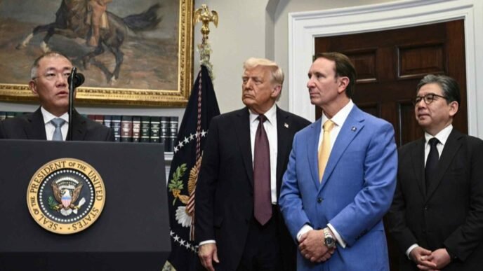 Trump touts Hyundai's $21bn U.S. investment as result of tariff policy
