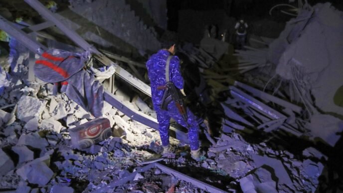 U.S. airstrikes kill 'key Houthi leadership' in Yemen, Waltz says