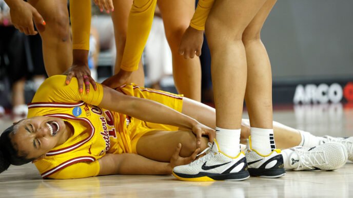 USC star JuJu Watkins carried off injured in Trojans' game against Mississippi State