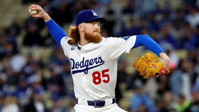After cheating death, Dodgers pitcher Dustin May makes his way back to the mound