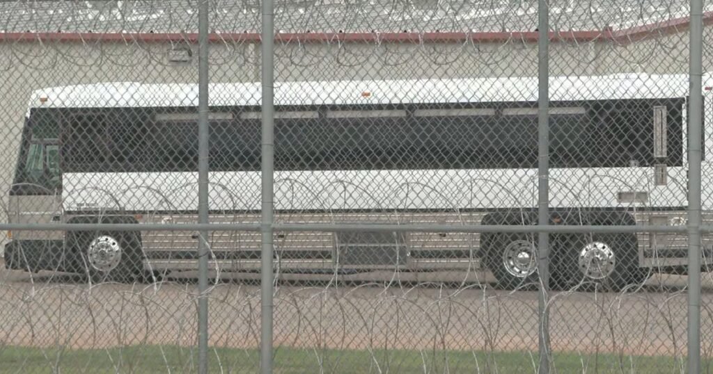 As legal fight raged, ICE buses filled with Venezuelans heading toward airport turned around, video shows
