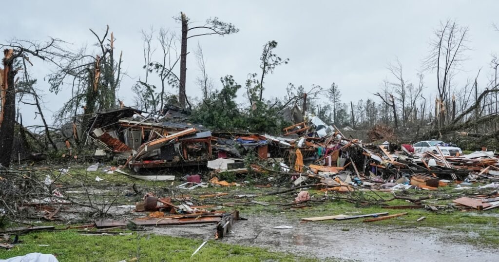 At least 2 killed amid storms spanning the South to the Northeast